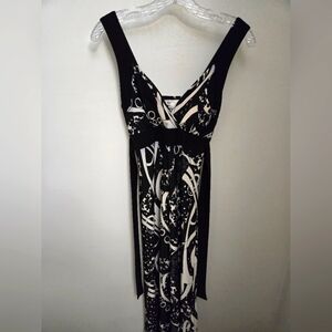 Casual Land Black And White Maxi Dress Size S